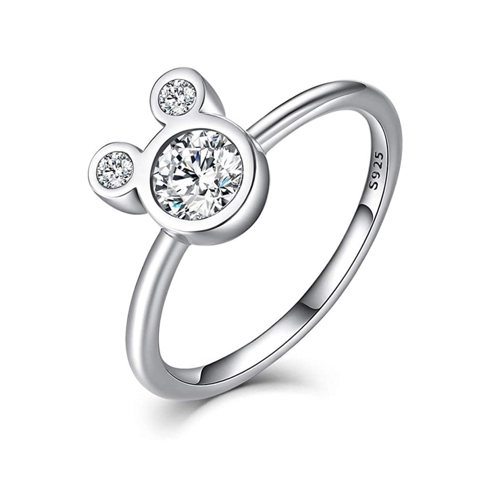 Mickey Mouse Sterling Silver Ring - image 1